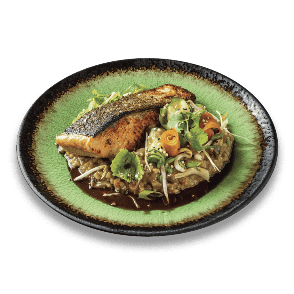 320 px - Gombás ázsiai rizottó teriyaki lazac 1