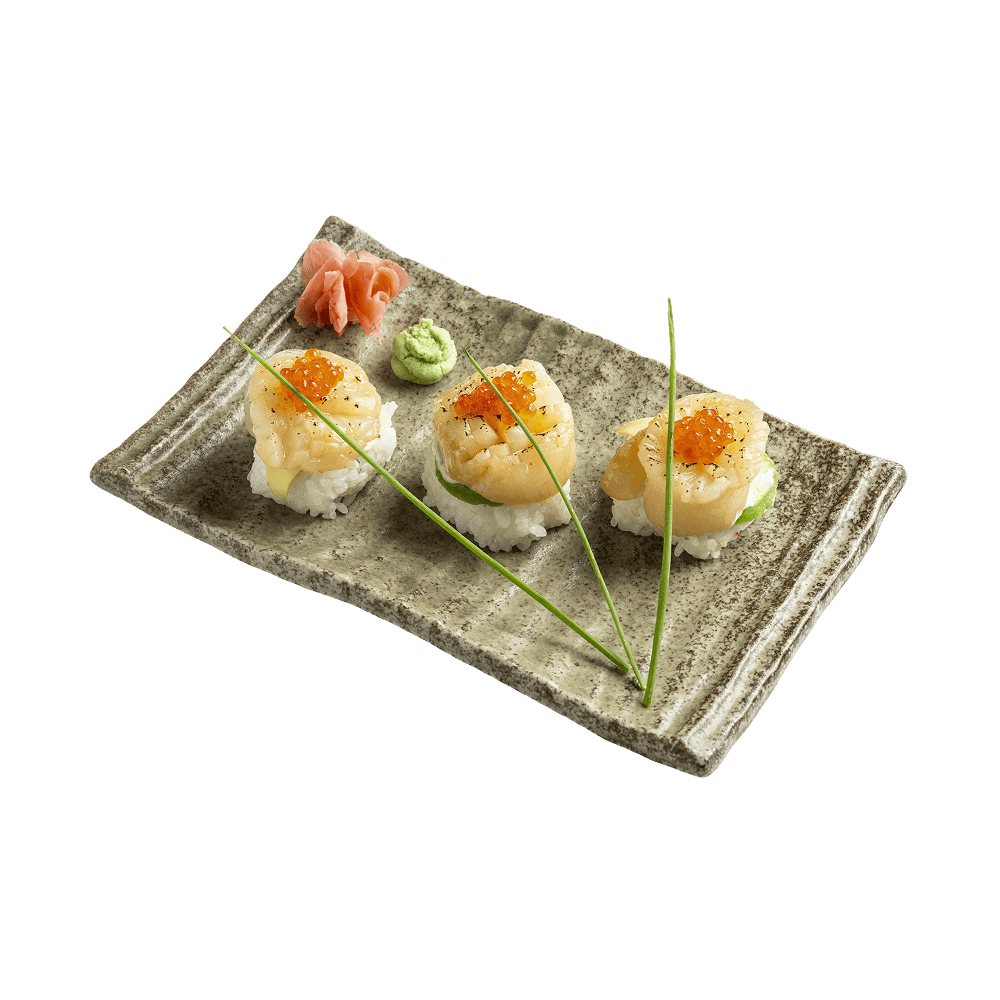 Hotate nigiri (3 db)